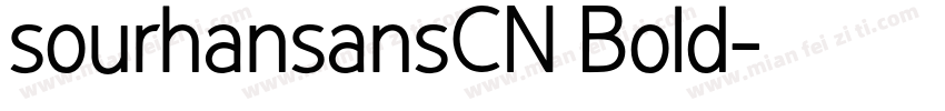 sourhansansCN Bold字体转换